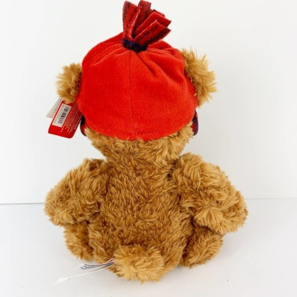 Aurora Christmas Brown Teddy Bear Stuffed Plush Toy - Picture 2 of 8